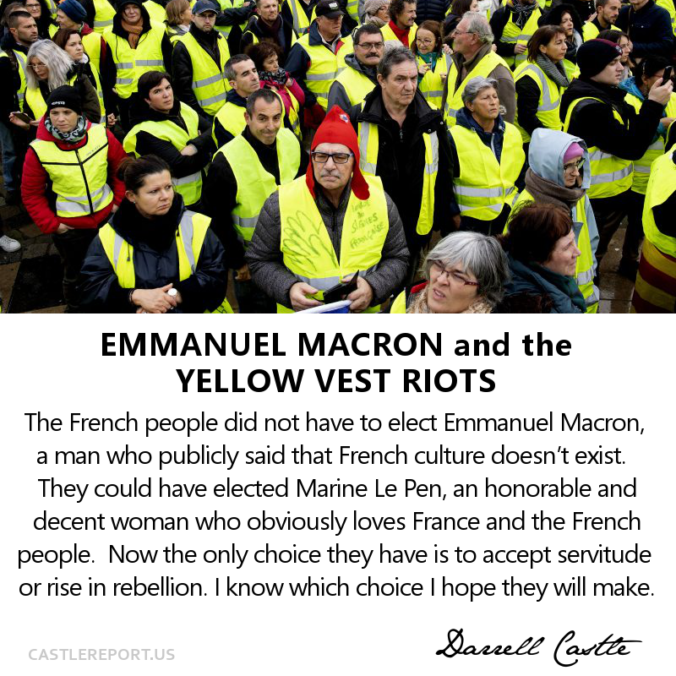 emmanuel macron and the yellow vest riots